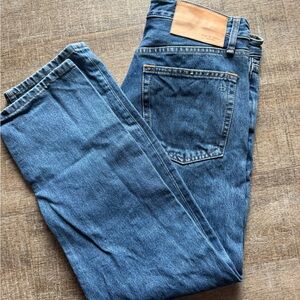 rag & bone Medium Blue Straight-Leg Jeans